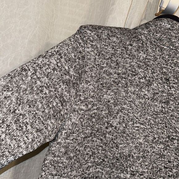 Stan Herman L Knit Silver Gray Heathered Fleece Inner Full Zip Sweatshirt - Picture 8 of 13